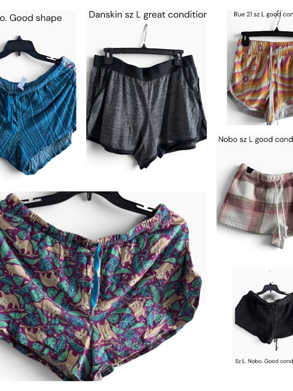 11 piece HUGE bundle of short shorts, athletic, cozy, and jean